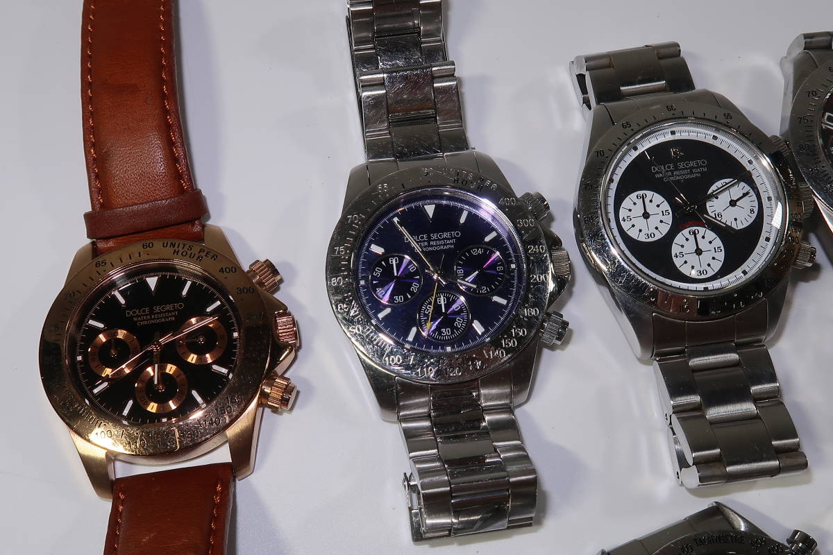 日本yahoo拍賣 樂淘letao代購代標第一品牌 1円 Dolce Segreto ドルチェセグレート腕時計いろいろまとめて計9点