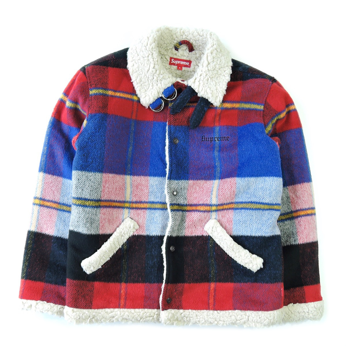 supreme plaid bomber jacket