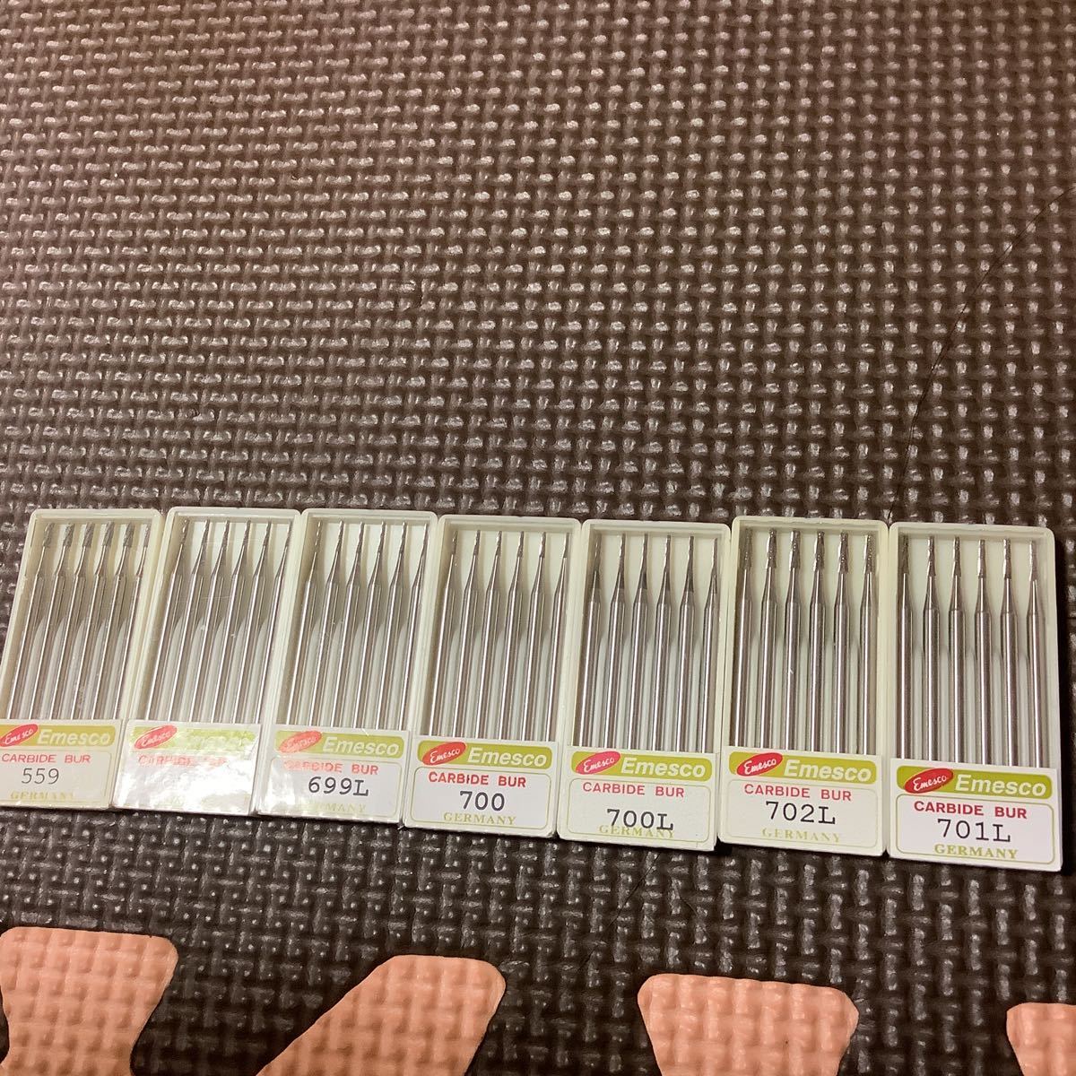 未開封 エメスコ カーバイドバー 42本セット◆HP/599/699/700/702/701Emesco/ドリル/歯科/デンタル/医療機器/現状品