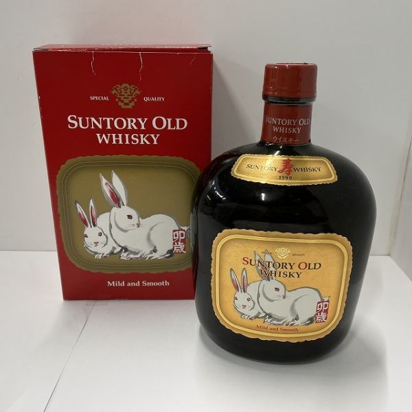 B751-U13-447 SUNTORY サントリー OLD オールド 干支ボトル 卯年 卯歳