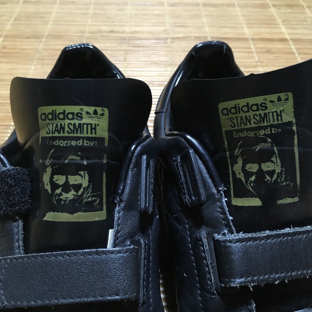 1998年製 90s adidas Stan Smith スタンスミス ベルクロ ブラック 