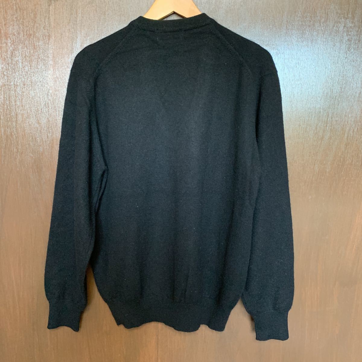 希少 CHEMISE LACOSTE カシミヤ100% セーター 文字ワニ シルバーワニ 