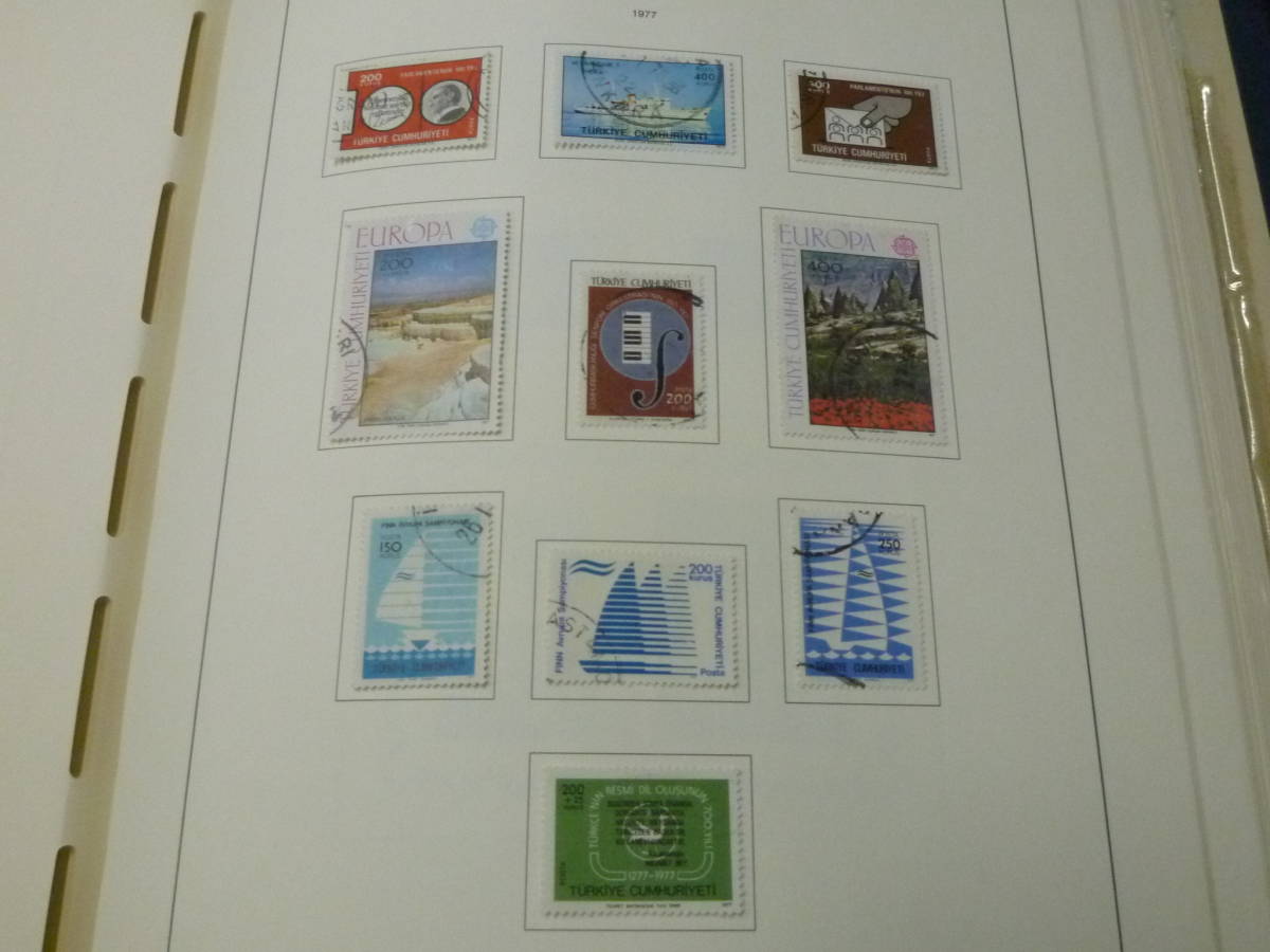 21MI S トルコ切手 2 ライトハウス 図入 1970-84年 完揃リーフ 小売