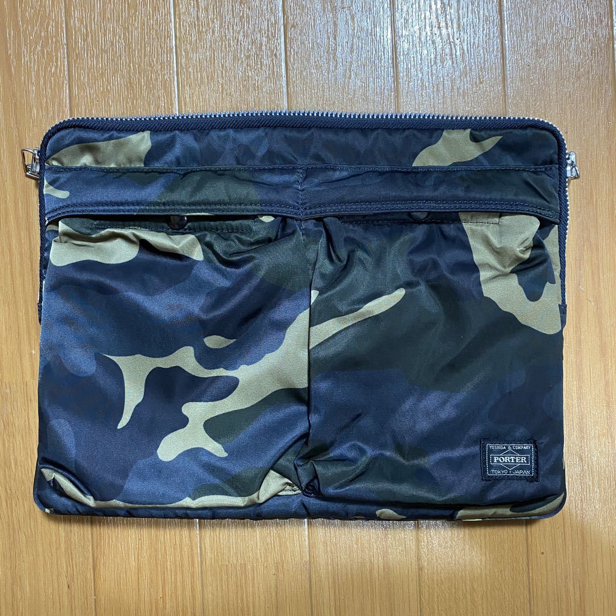 現行　PORTER ポーター　ドキュメントケース　ノートパソコンケース　カモフラ PORTER 吉田カバン クラッチバッグ DOCUMENT CASE ドキュメントケース
