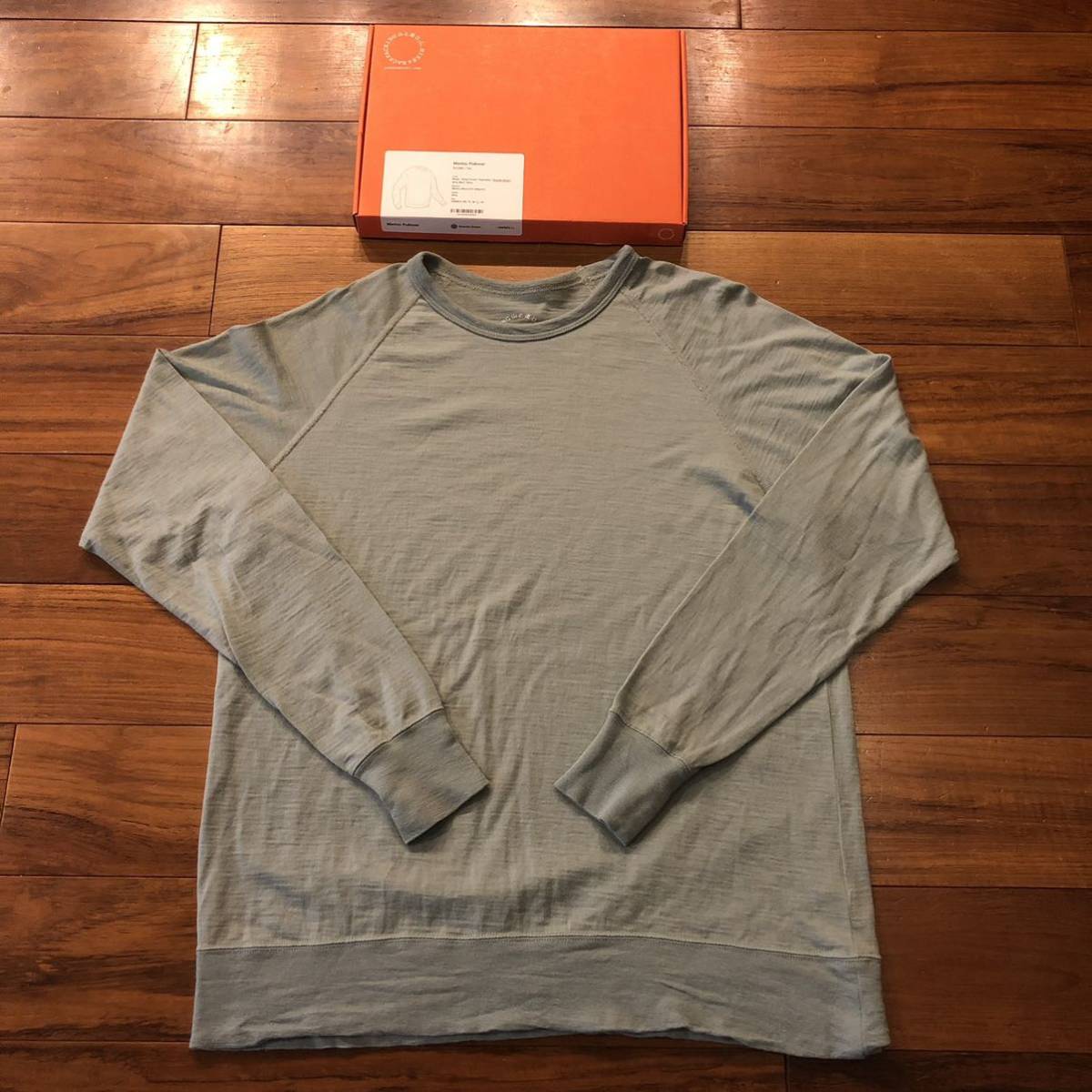 Lサイズ】山と道 メリノプルオーバー グラナイトグリーン 長袖Tシャツ 