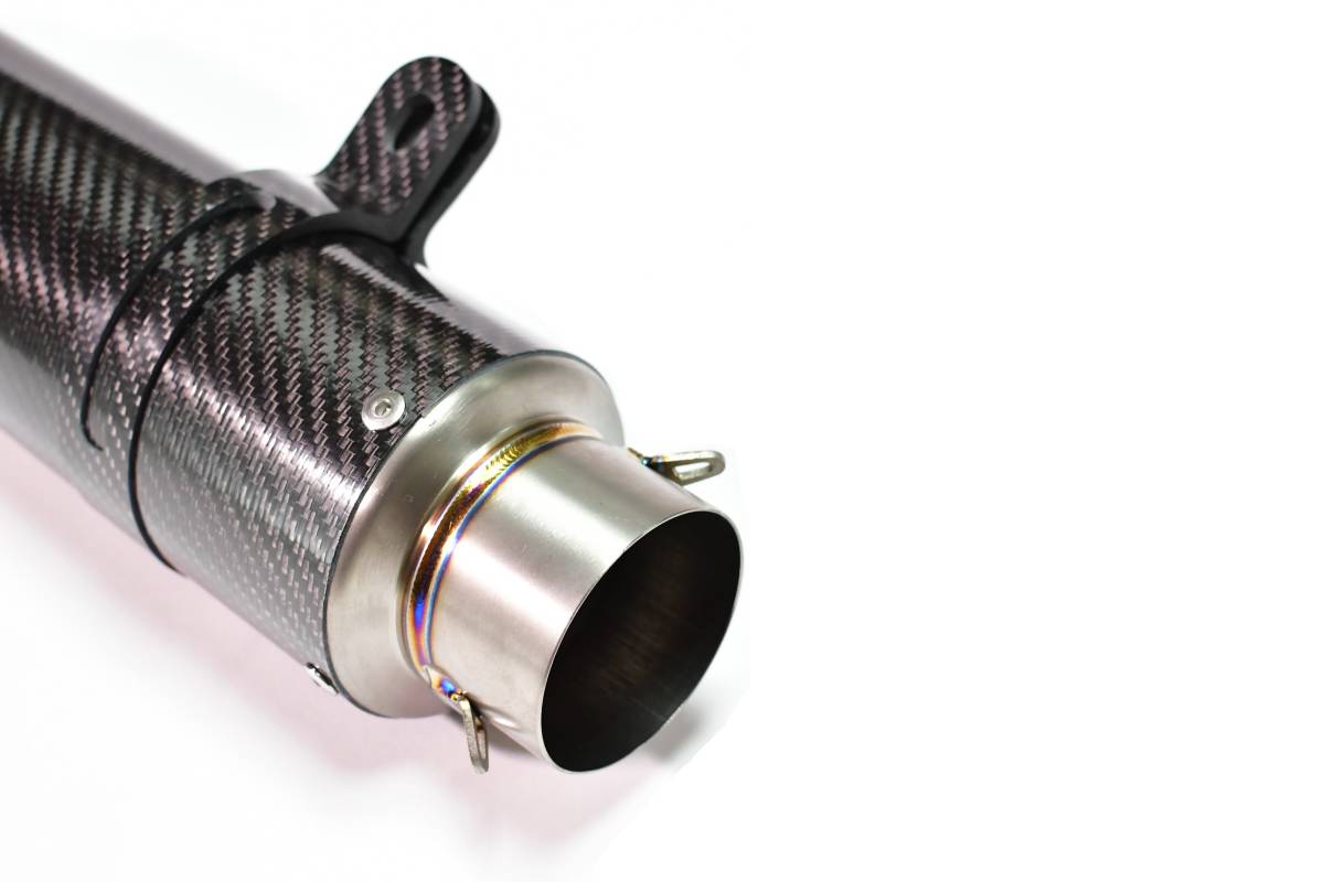 汎用! 340MM 60.5MM チタン カーボン サイレンサー マフラー Z900