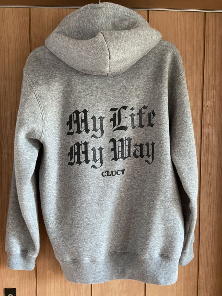 CLUCT スウェットパーカー HOODIE サイズL グレー CLUCT クラクト 