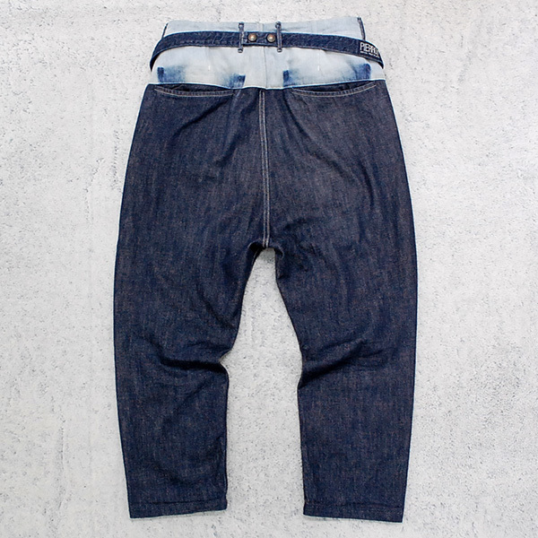 名作！美品 キャピタル KAPITAL「11.5ozデニムピエロパンツ」ブリーチ  