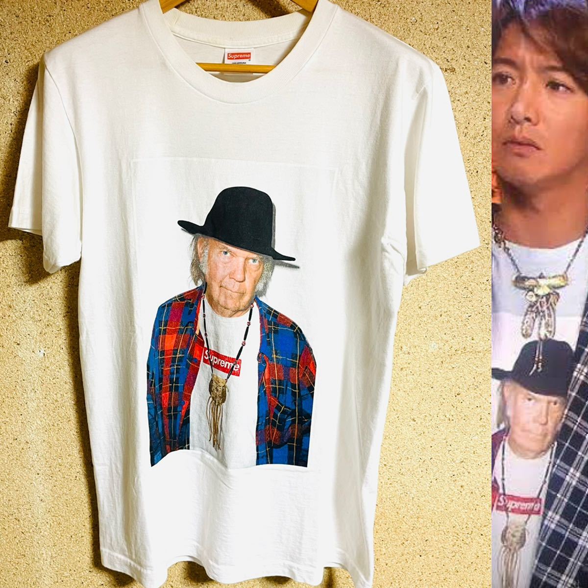 Supreme Neil Young Tee White M 15ss 白 ニールヤング 木村拓哉着用 