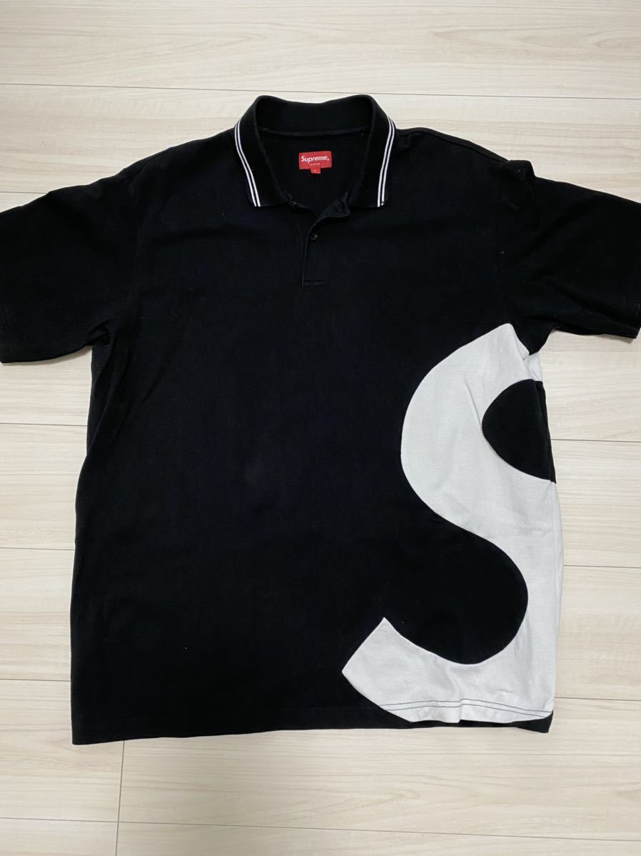 Polo Supreme S Logo - POLO サイズ LOGO Black ブラック Shirt 中古・古着通販Supreme (シュプリーム) Men's &amp; Supreme&frasl;LACOSTE