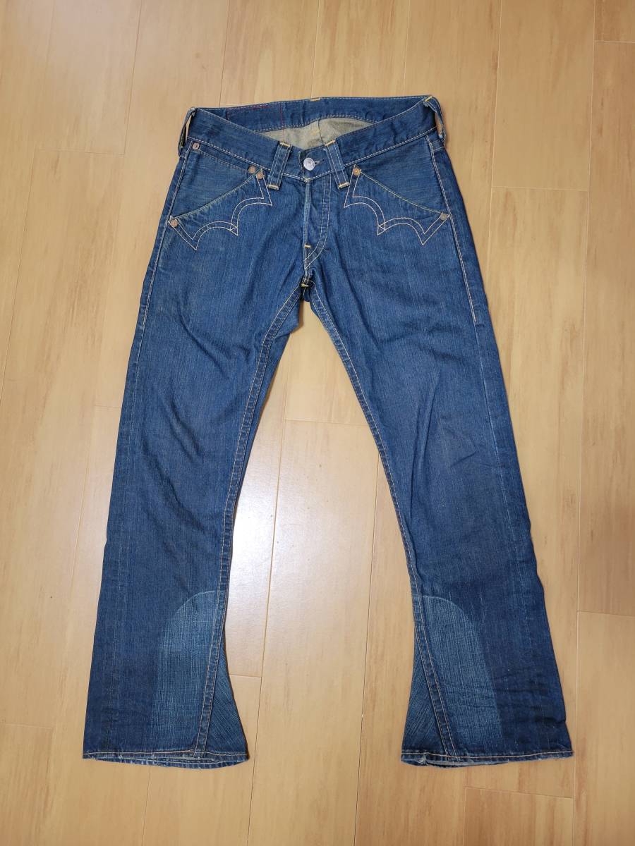 美品＆即決】W30 L30 リーバイスレッド メキシカンブーツカットデニム 