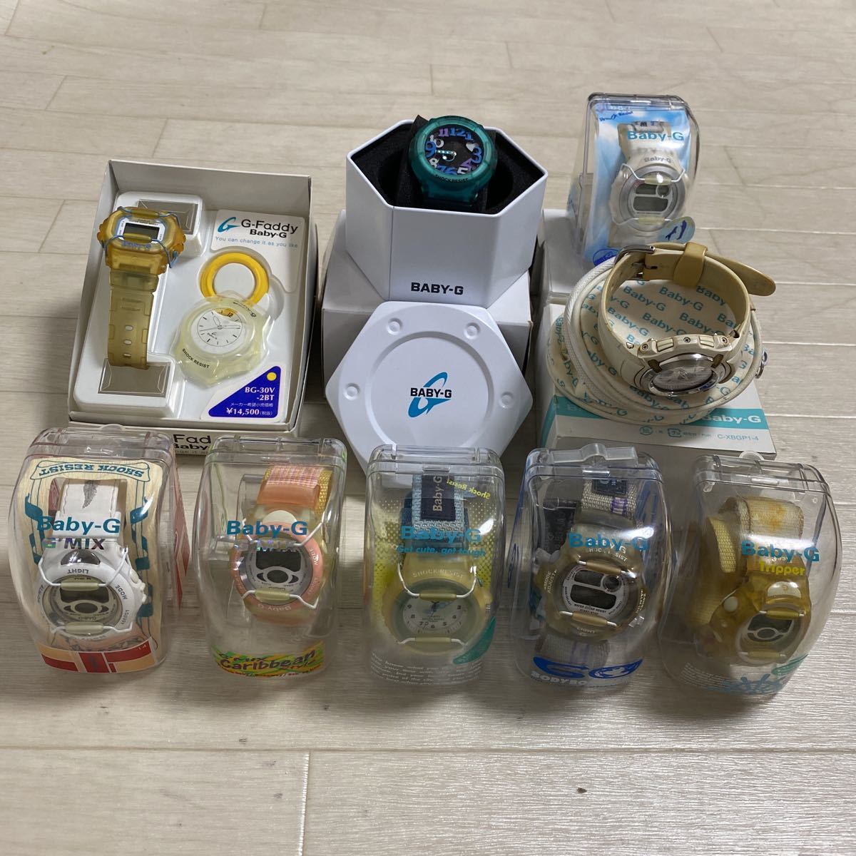 【超激得，お買い得】 2121 ベビーGまとめ9点セット CASIO カシオ Baby-G G-SHOCK 小物 時計 腕時計 デジタル アナログ ケース付き(その他)｜売買されたオークション情報、yahooの商品情報をアーカイブ公開 - オークファン Baby-G