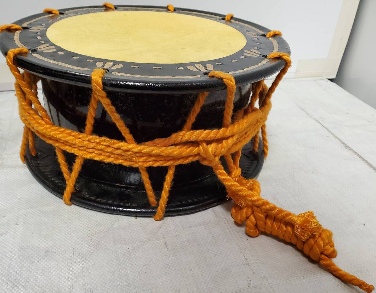 和太鼓 打楽器 和楽器 締太鼓 直径35㎝ 平太鼓 太鼓 0 締 バチ