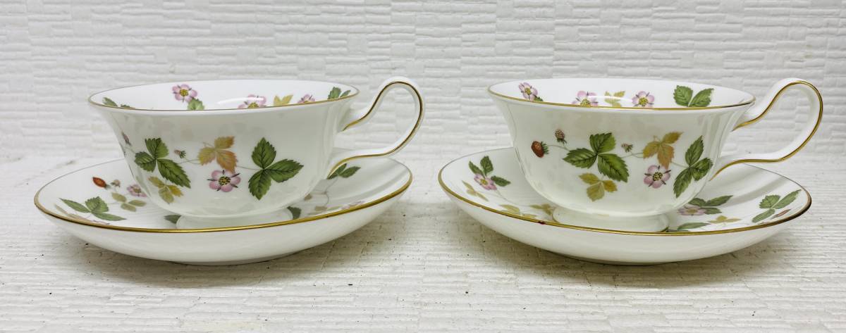 WEDG WOOD ウェッジ ウッド ワイルド ストロベリー カップ アンド