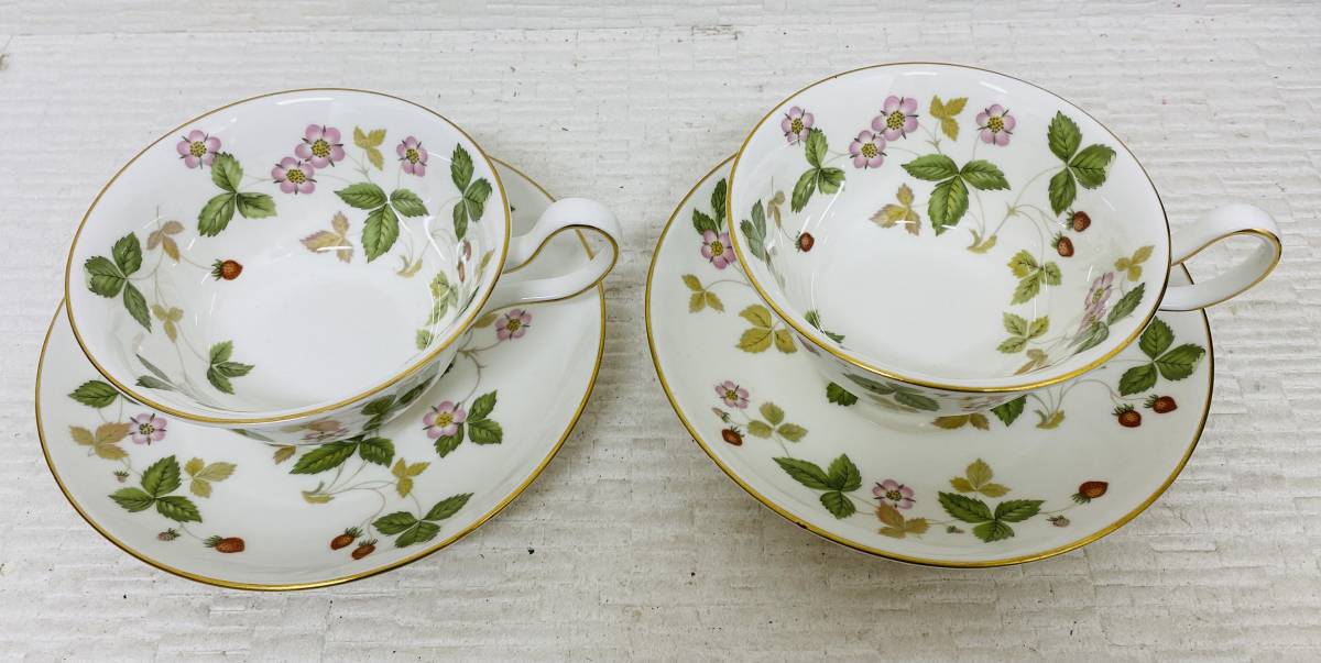 WEDG WOOD ウェッジ ウッド ワイルド ストロベリー カップ アンド