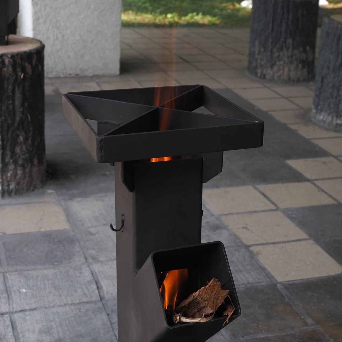 ハイクオリティ ロケットストーブ アウトドア用品 焚き火ソロキャンプ_9