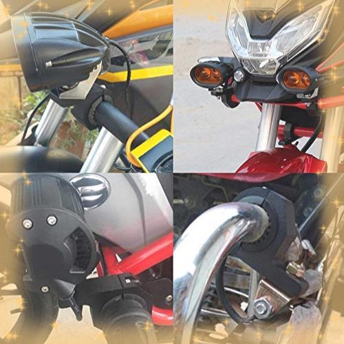 新品・送料無料 前照灯 穴あけ不要 補助灯 取り付けステー 取付簡単 フォグランプステー バイクステー 作業灯 ブラケット お買い得品_2