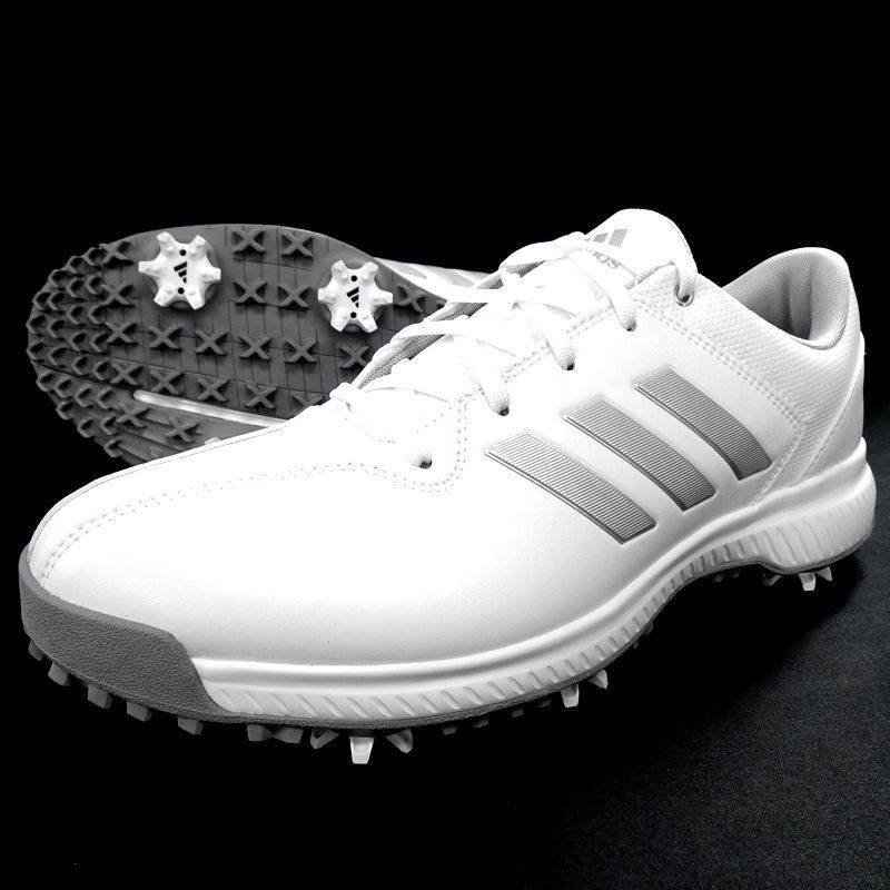 adidas GOLF アディダス CP TRAXION 軽量 撥水エコレザー ソフトスパイク レースアップ ゴルフシューズ BB7903