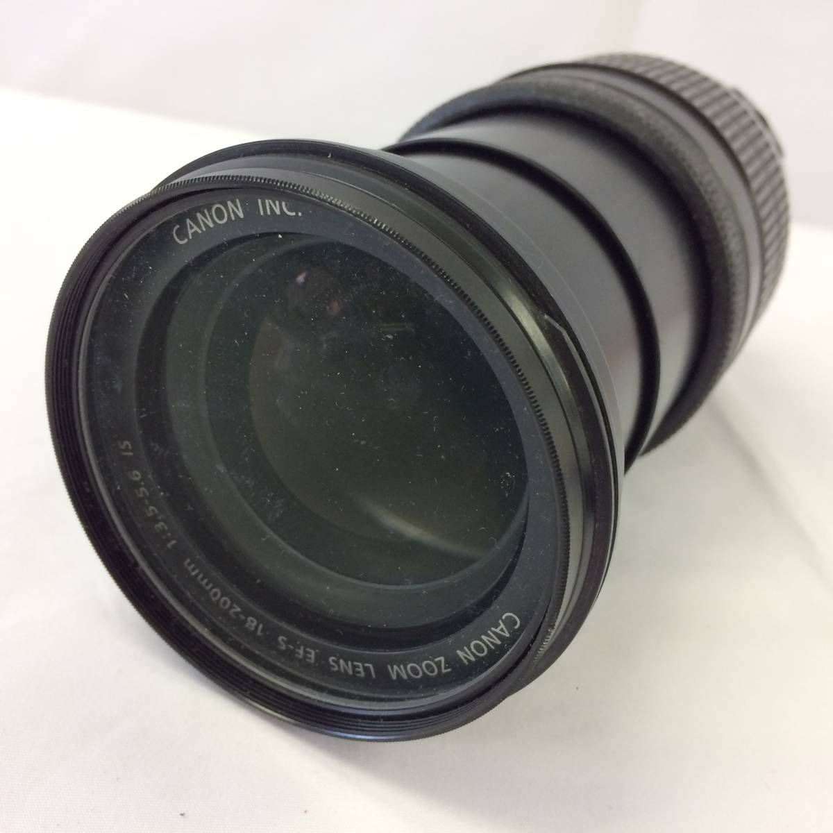 1049957】キャノン EFS 18-200mm IMAGE STABILIZER ブラック レンズ