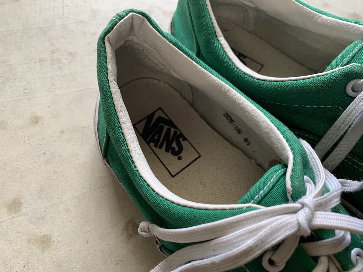 アメリカ古着/vans era/US8/グリーンスニーカー 【公式通販】