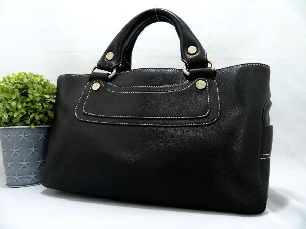 ☆極美品☆CELINE セリーヌ☆マカダム☆ブギー☆カーフ レザー 本革