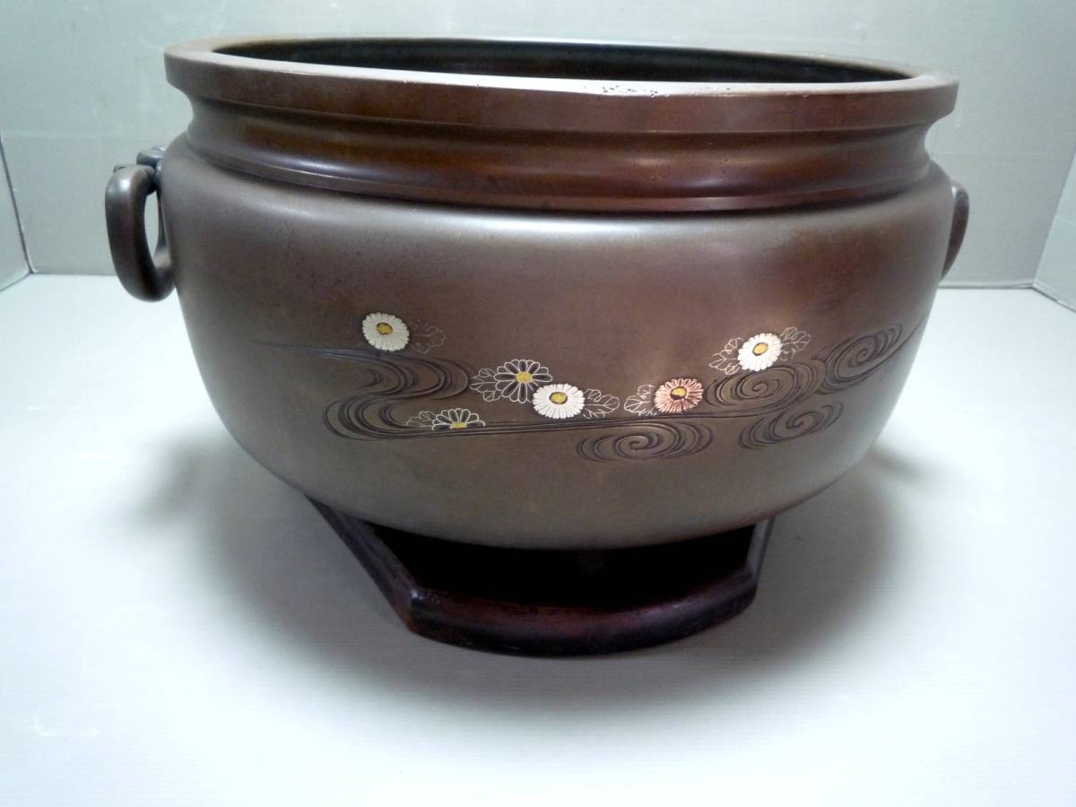 イングランド製茶入 イギリス 茶道具 共箱 江戸夜市-将軍 / 抽象画 49×49㎝