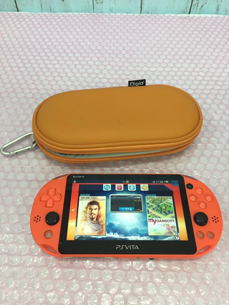 SONY ソニー PS Vita PCH-2000 ソフト1枚とケース付き 中古現状品 動作