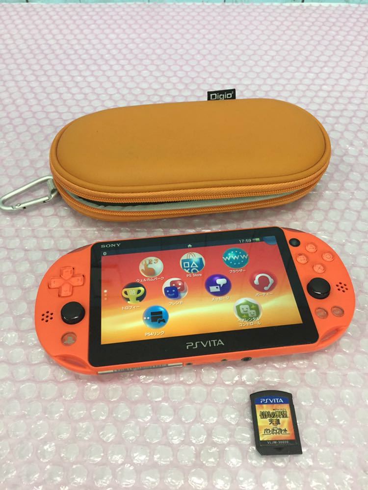 SONY ソニー PS Vita PCH-2000 ソフト1枚とケース付き 中古現状品 動作