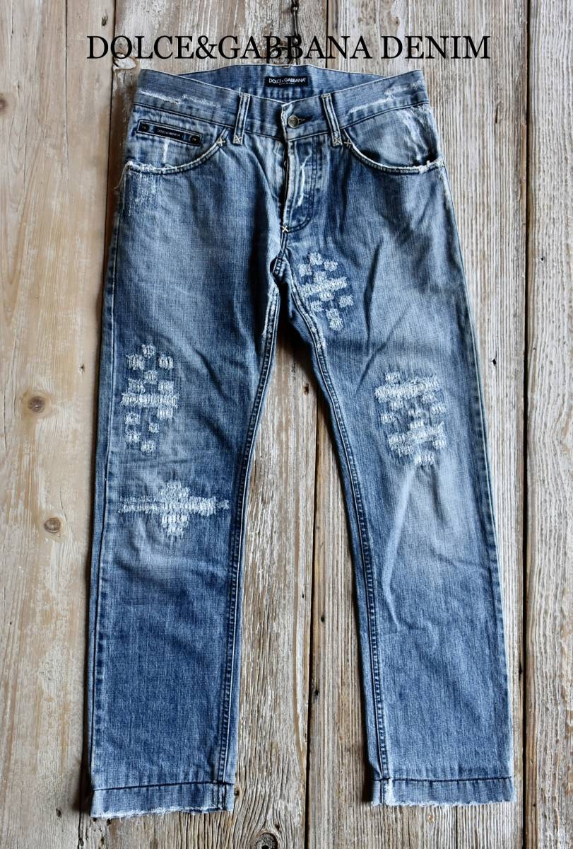 希少 8万 イタリア製 DOLCE&GABBANA DENIM ドルチェ&ガッバーナ デニム