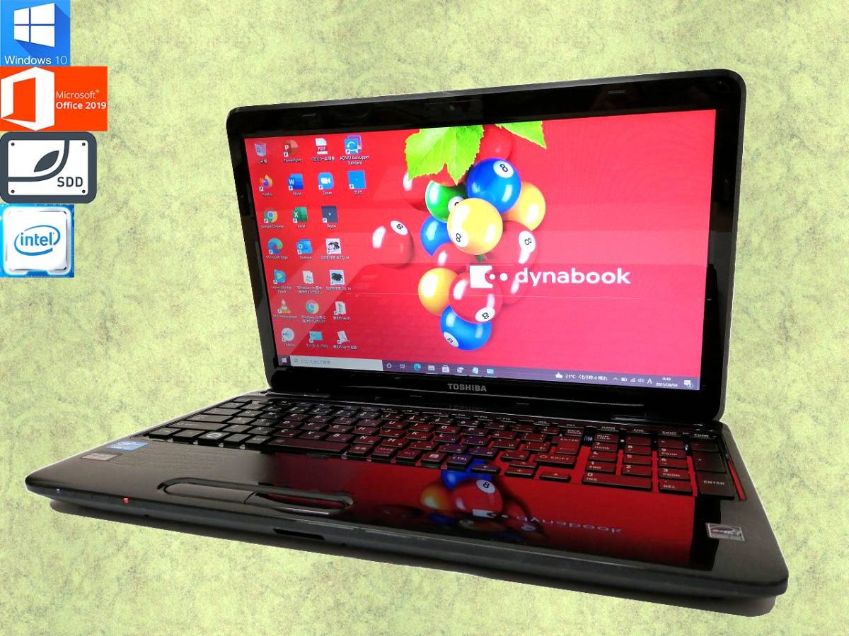 テレワークに最適 Windows10 PC 東芝 ノートパソコン dynabook T451/58EB 新品SSD 240GB メモリ 8GB Core i7 BD-RE Office2019 管488