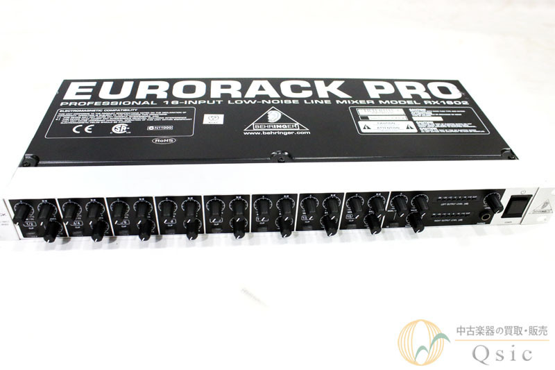 [良品] BEHRINGER RX1602 16chマルチラインミキサー/ライブでも宅録でも便利な一台 [TH452]