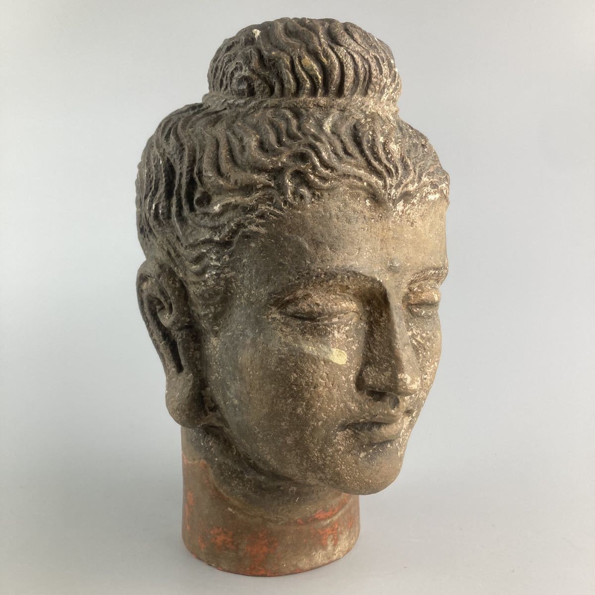 仏教美術 ガンダーラ仏 仏頭部 仏像 彫刻 東洋彫刻 仏陀 オブジェ 