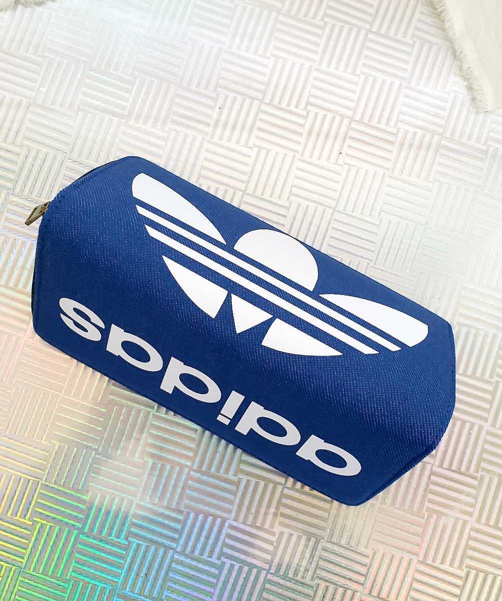 送料無料 adidas デニム ラウンドファスナー 長財布 ウォレット
