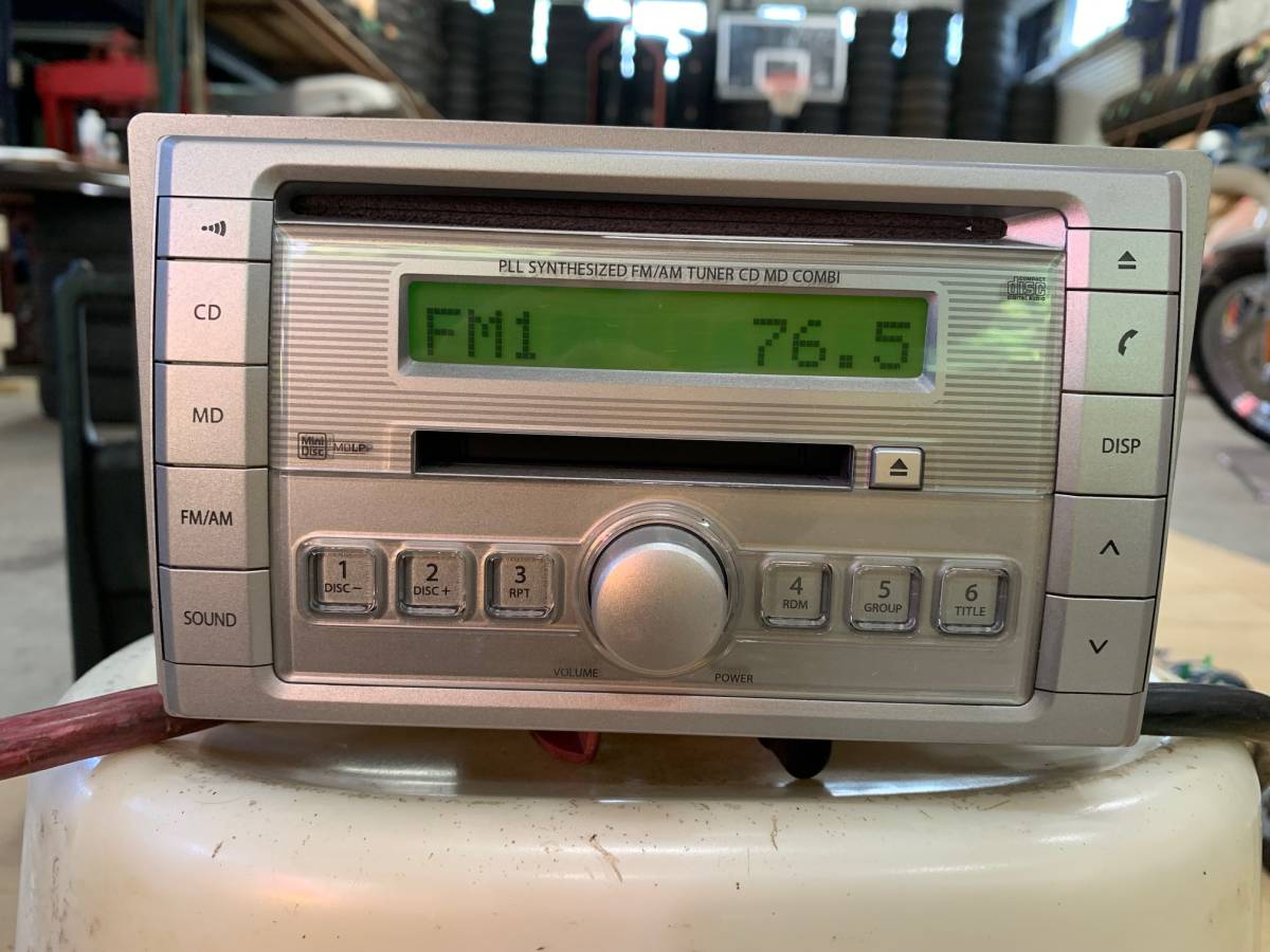 スズキ純正 CBA-HE21S ラパン　CD/MDプレーヤー　クラリオン製　PS-4106F-F SUZUKI PART No.39101-72JA0 作動確認済み_3