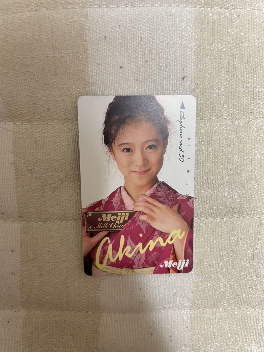 中森明菜 テレフォンカード　当時物_1