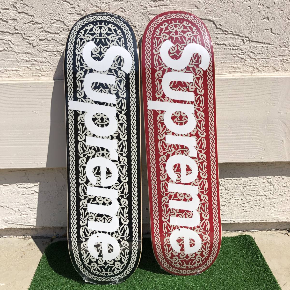 新品 アメリカ正規 ★ Supreme 21AW celtic Kot skateboard デッキ スケートボード シュプリーム ★ 2枚セット