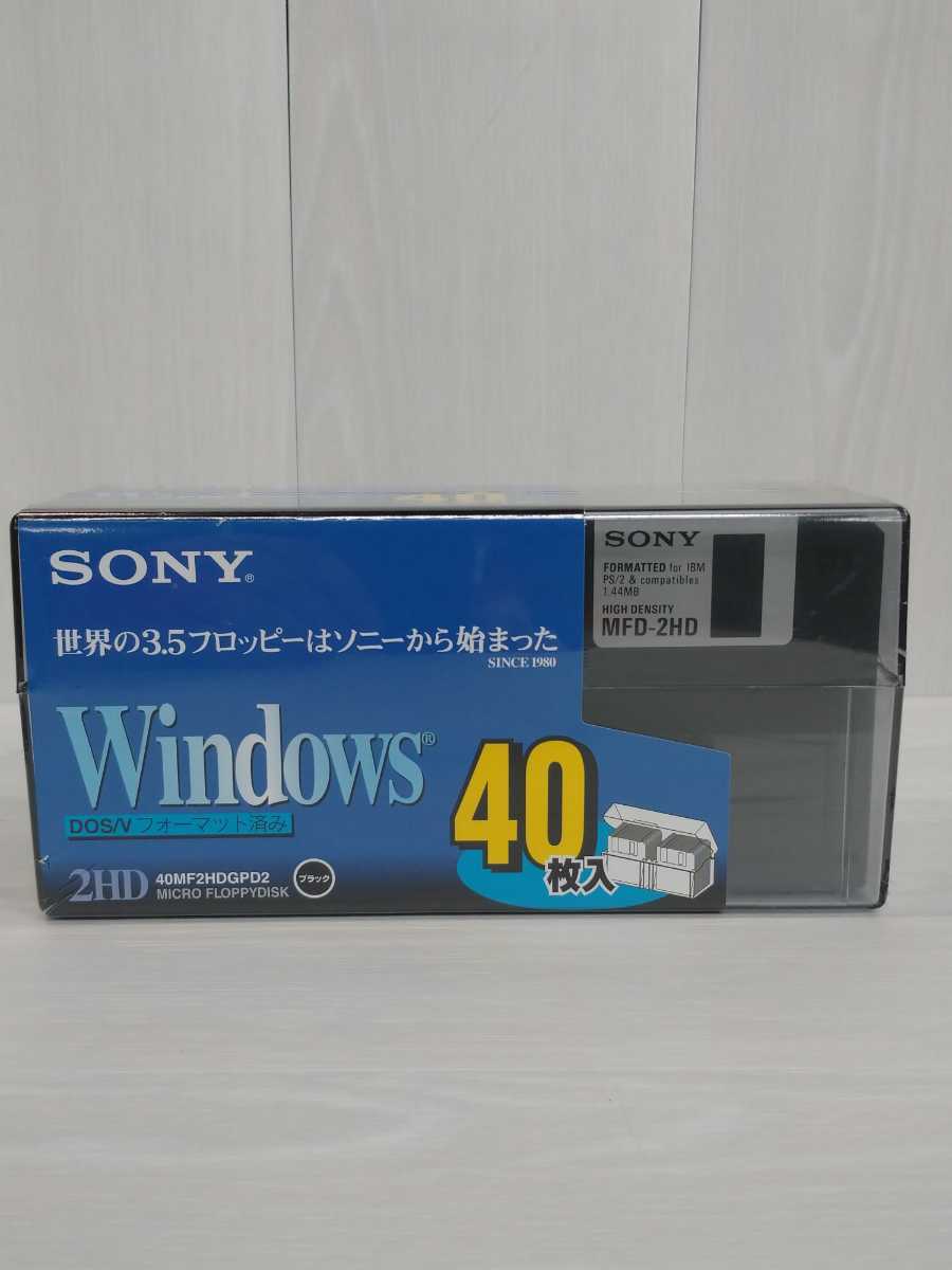 SONY 3.5インチ 2HD フロッピーディスク 40枚 40MF2HDGEDV DOS/V対応