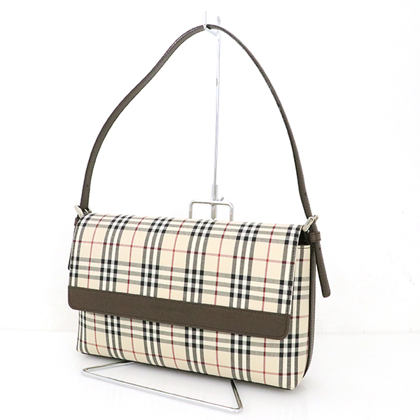 バーバリー BURBERRY ノバチェック ダークブラウン ベージュ
