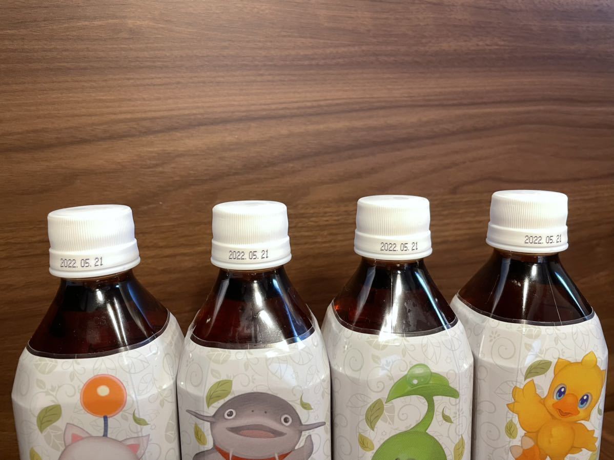 □ 新品未開封 ローソン限定 FF14 ファイナルファンタジー14 モーグリのポンポン茶 黒烏龍茶仕立て 全4種セット ② □_5