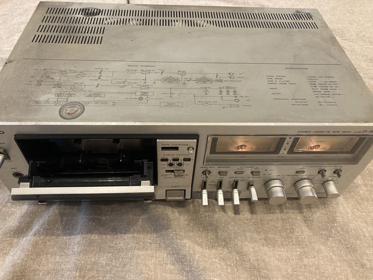D-980DD カセットデッキ Lo-D System ジャンク 3-Head 日立 D-980DDの