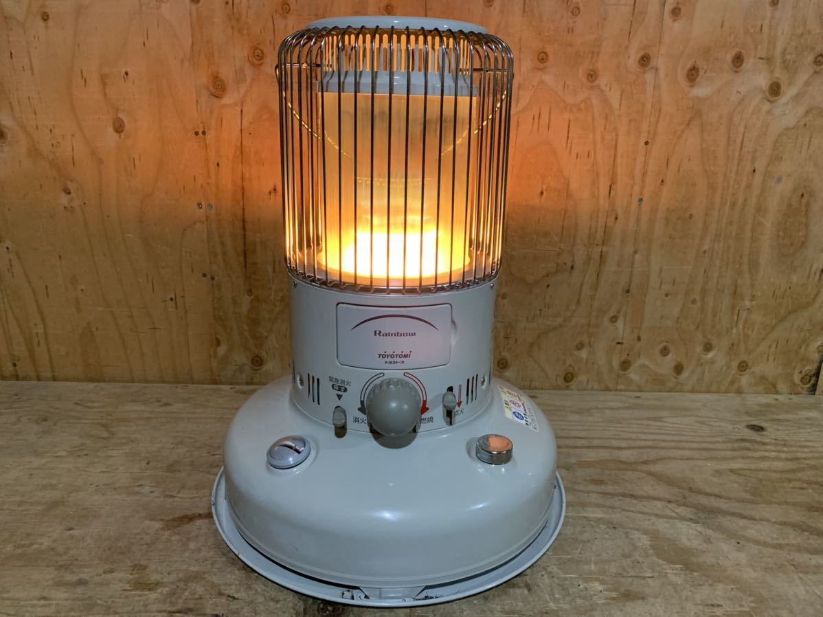 芯乾燥済 レインボー RB-25D 中古 13年製 分解メンテナンス済 芯乾燥済 トヨトミ RB-25D 灯油ストーブ Rainbow レインボー 自然通気