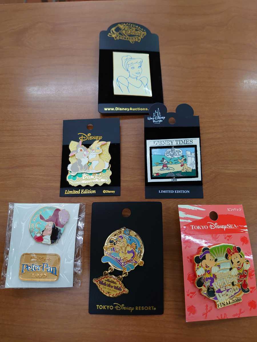 ディズニー ピンバッジ セット22 上段一点はディズニーオークション