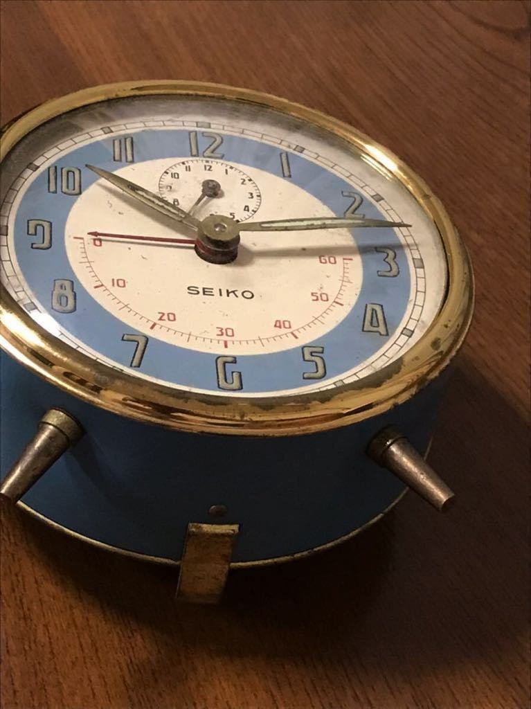 SEIKO 目覚まし時計 アンティーク 精工舎 手巻き 昭和レトロ 可動品
