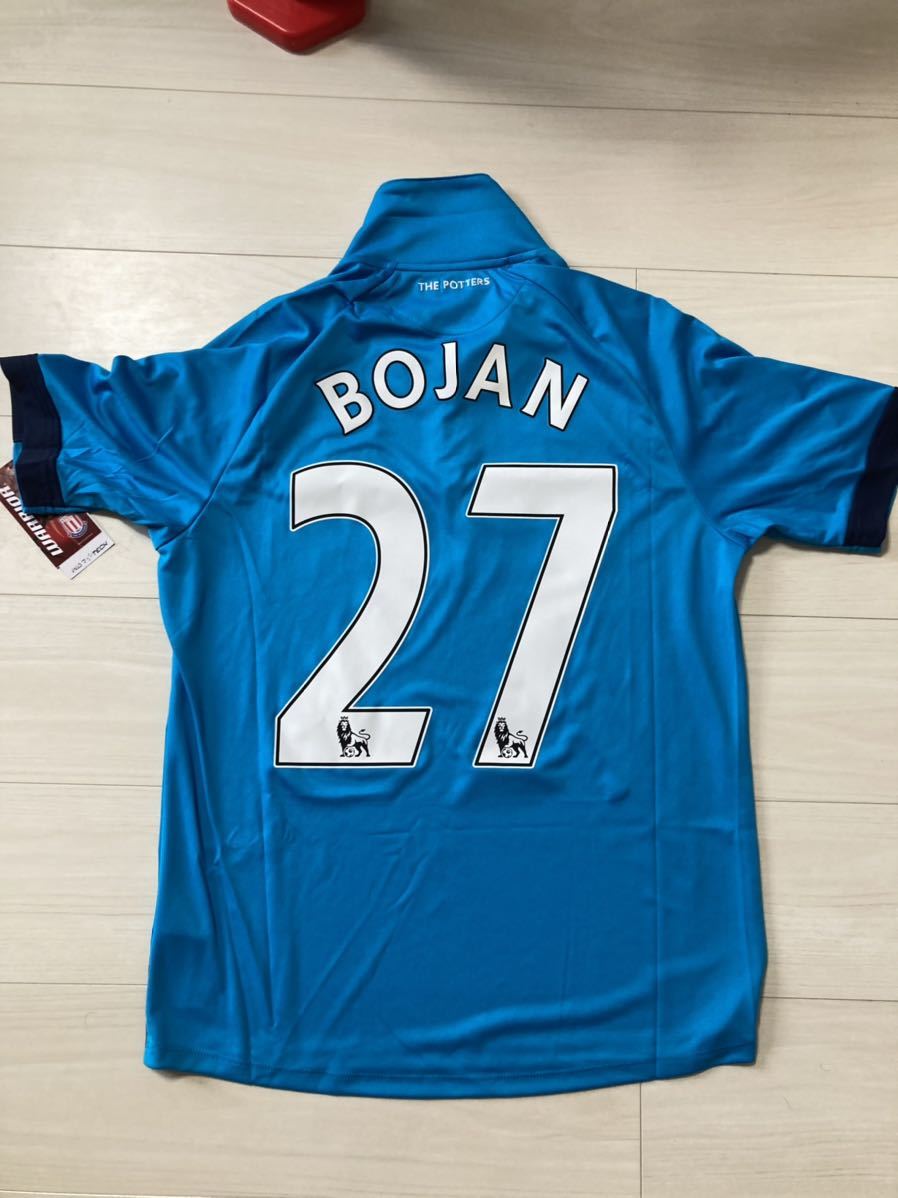 【新品タグ付き】ストークシティ 2014-2015 アウェイユニフォーム 27番 Bojan Krkic ボージャン ボーヤン クルキッチ ヴィッセル神戸所属 Manchester - ユニ11 learns from 2014-15年ユニフォーム一覧