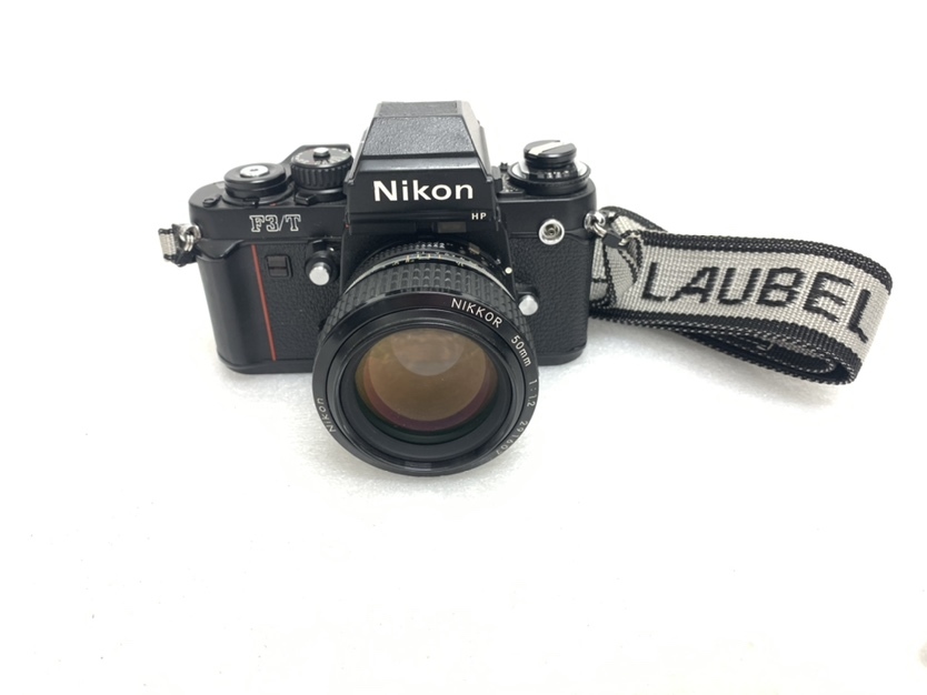 A1271-K1-2　Nikon/ニコン　カメラ　フィルムカメラ　フィルム一眼レフカメラ　F3/T　T8513163　チタンブラック　50mm　1：1.2　現状品①