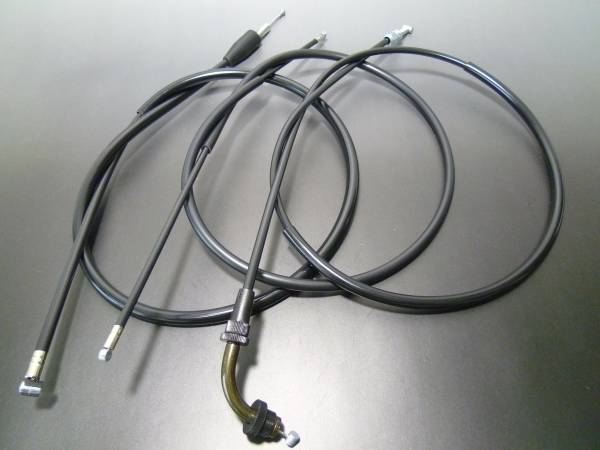 GSX400E ゴキ ブラックワイヤーSET 10cmロング 日本製