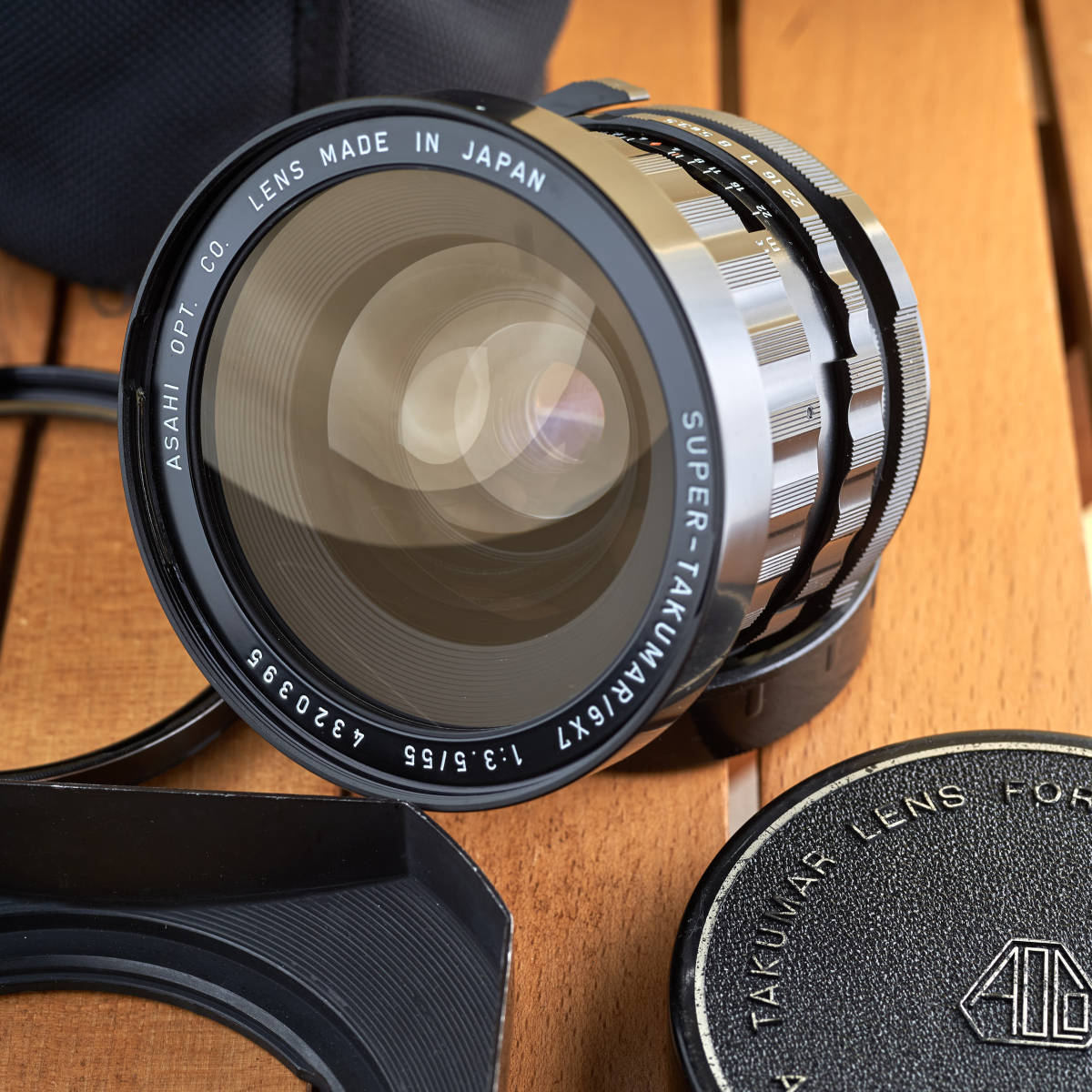 美品 PENTAX67 ペンタックス Super TAKUMAR 6x7 55mm F3.5 付属品多数 