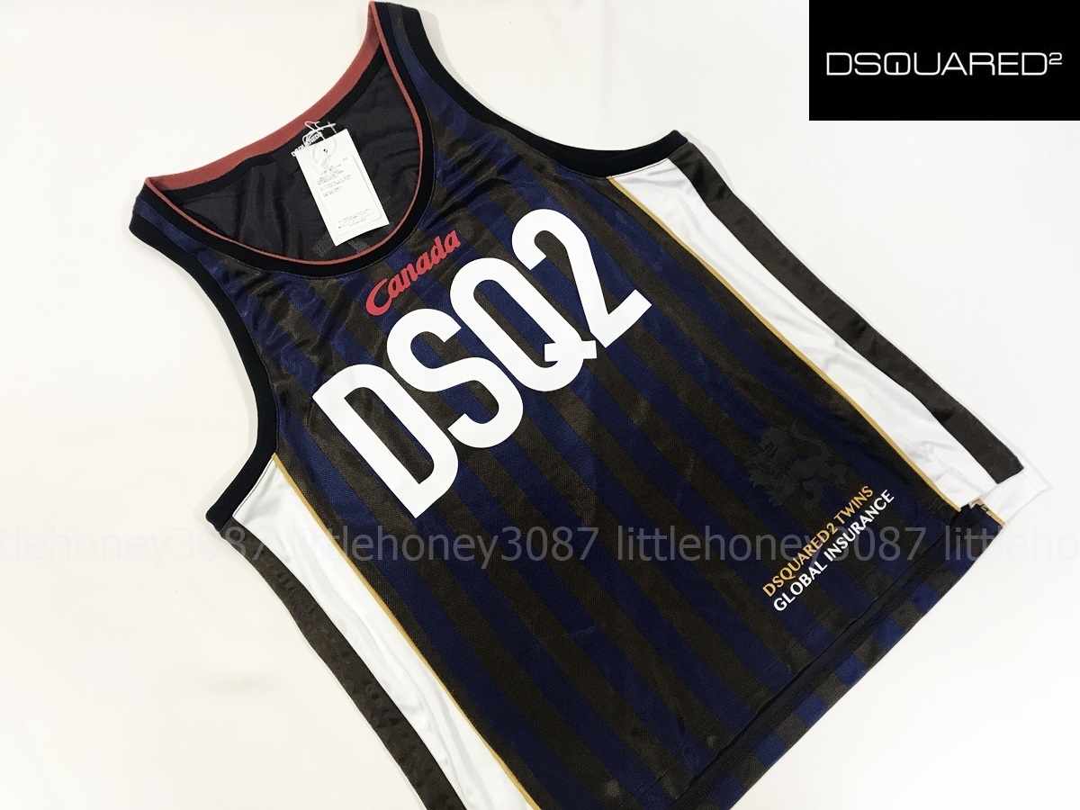 Dsquared2　ディースクエアード　TANKTOP STRIPED JERSEY タンクトップ (M)