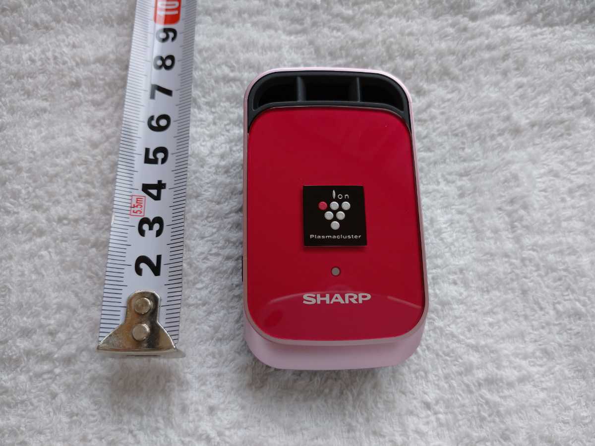 中古】SHARP 車載用プラズマクラスターイオン発生機 レッド系 IG-DC15