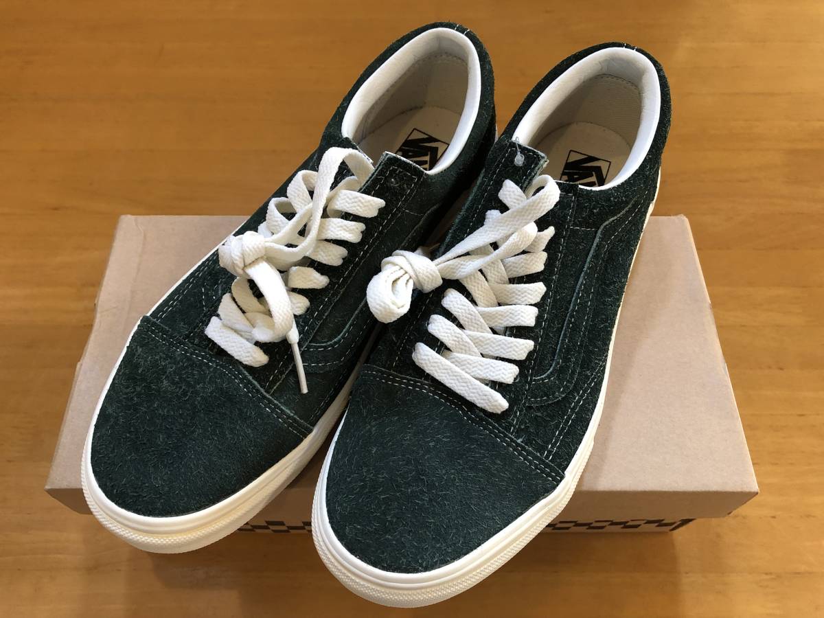 新品 VANS オールドスクール スエード 9 バンズ 未使用品 グリーン 緑 